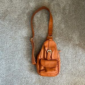 Orange crossbody bag